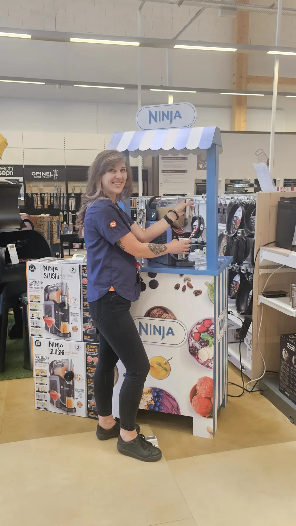 Travail d’implantation et de merchandising en magasin Boulanger